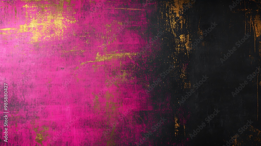 Fototapeta premium Abstract Textured Background with Pink, Black, and Gold Tones