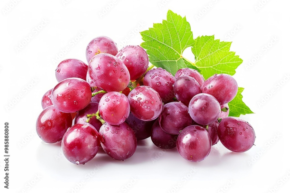 Pieces of fresh grape isolated on white Pieces of fresh grape isolated on white