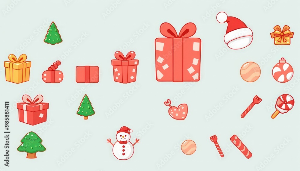 christmas icons set. set of christmas icons. set of christmas elements. new icon design christmas . cute design christmas christmas icons set. set of christmas icons. set of christmas elements. new icon design christmas . cute design christmas