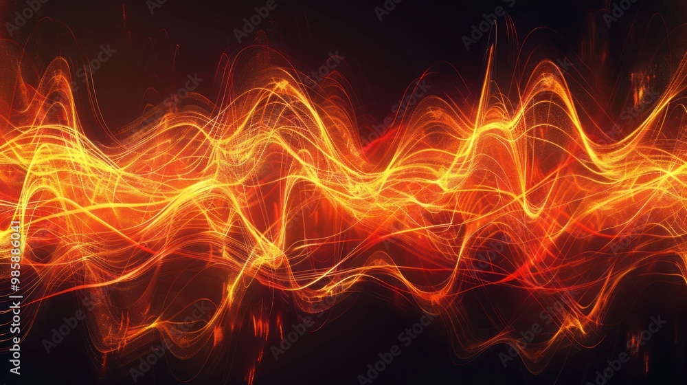 Abstract Fire Waves Abstract Fire Waves