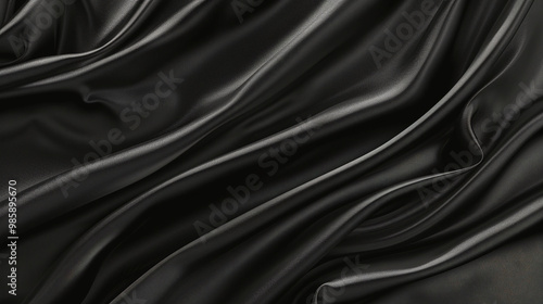 black fluid silk background