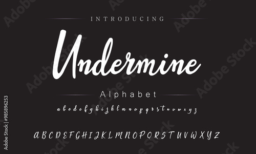 Expressive Brush Font Style