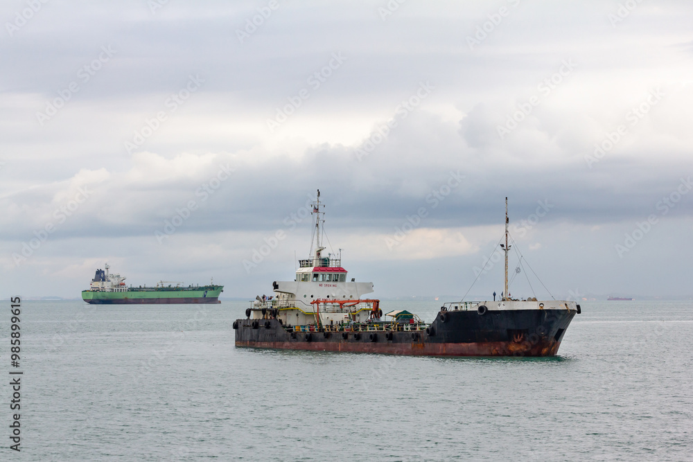 The tanker Loc Loowg passes Singapore on 12 October 2017 The tanker Loc Loowg passes Singapore on 12 October 2017