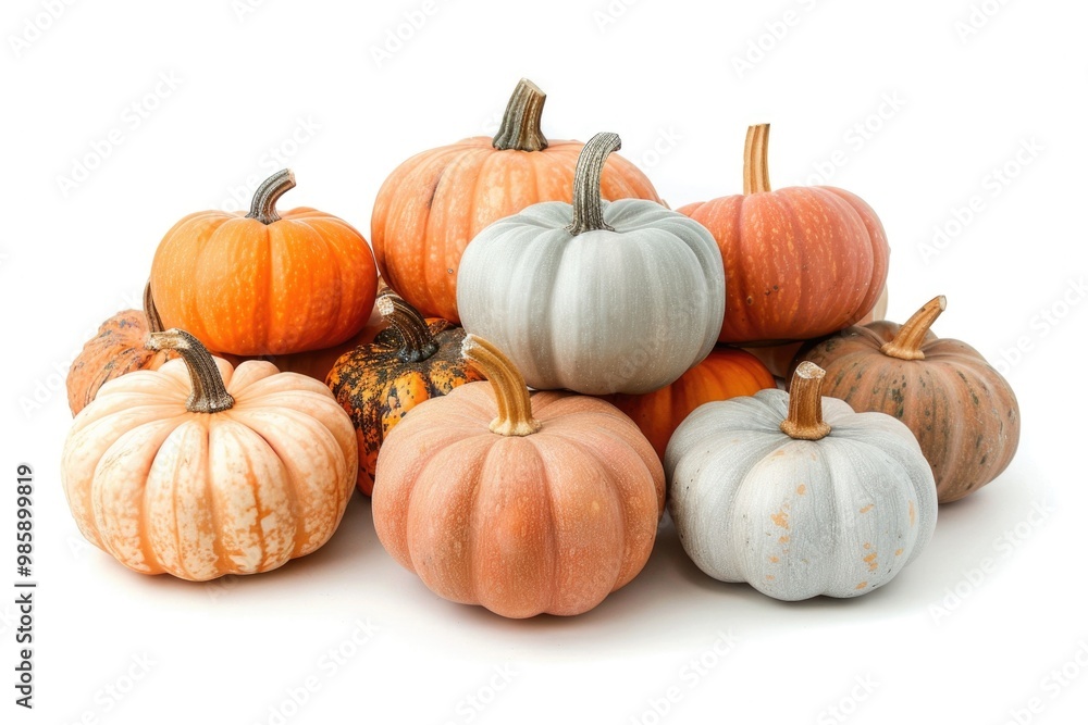 A group of pumpkins stacked on top of each other, often used in autumn or fall-themed designs A group of pumpkins stacked on top of each other, often used in autumn or fall-themed designs