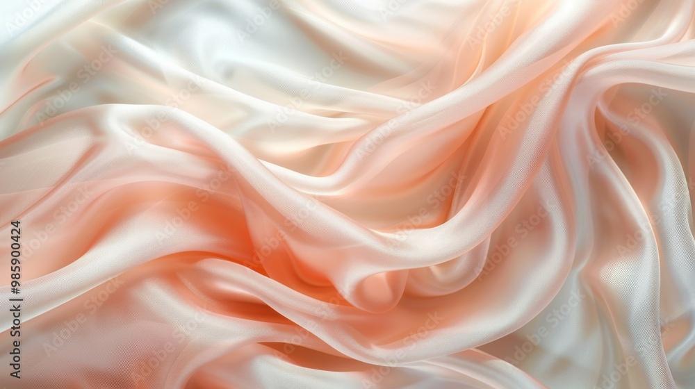 smooth silk fabric flowing gracefully in mid-air smooth silk fabric flowing gracefully in mid-air