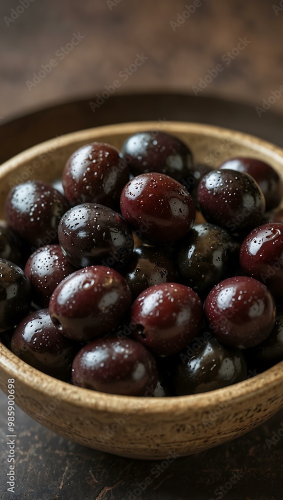 Black olives in a decorative bowl, ready for a gathering. Black olives in a decorative bowl, ready for a gathering.