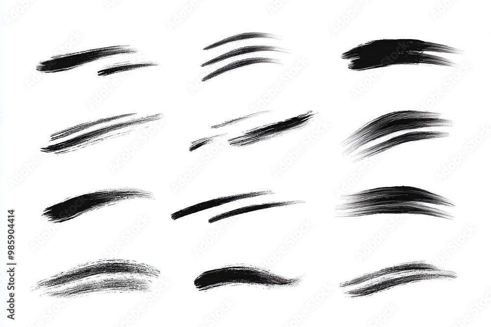 Hand drawn pencil lines and squiggles set. Hand drawn pencil lines and squiggles set.