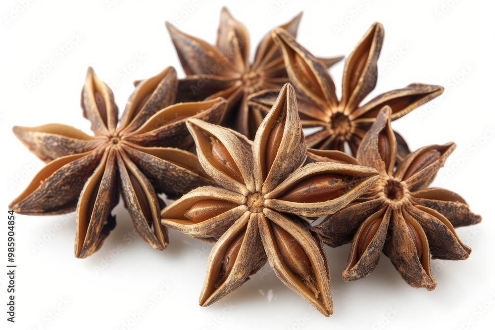 A fresh Anise isolated on white A fresh Anise isolated on white