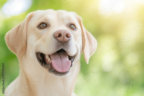 happy dog licks while waiting for food in bone-shaped sticks, animal care concept, healthy food for dogs, animal care concept