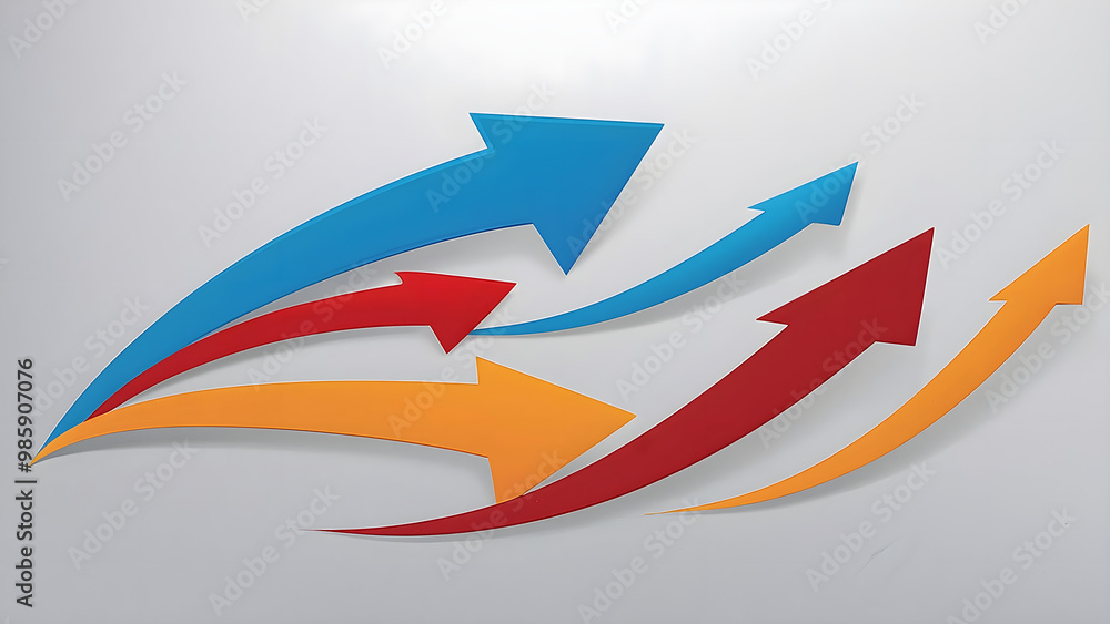 multi color arrows with white background multi color arrows with white background