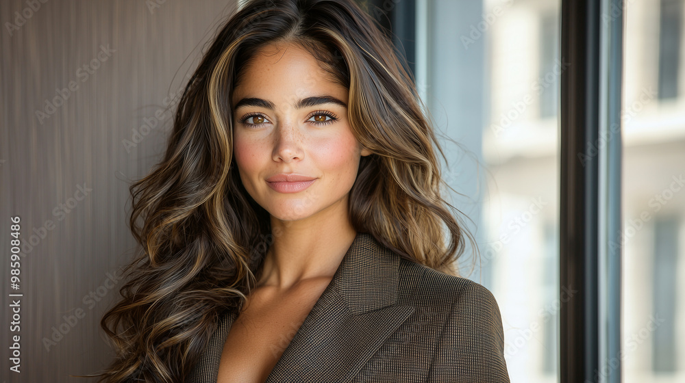 Angel investor with halo evaluating startup pitch, serene smile in soft morning light, entrepreneurial success concept Angel investor with halo evaluating startup pitch, serene smile in soft morning light, entrepreneurial success concept