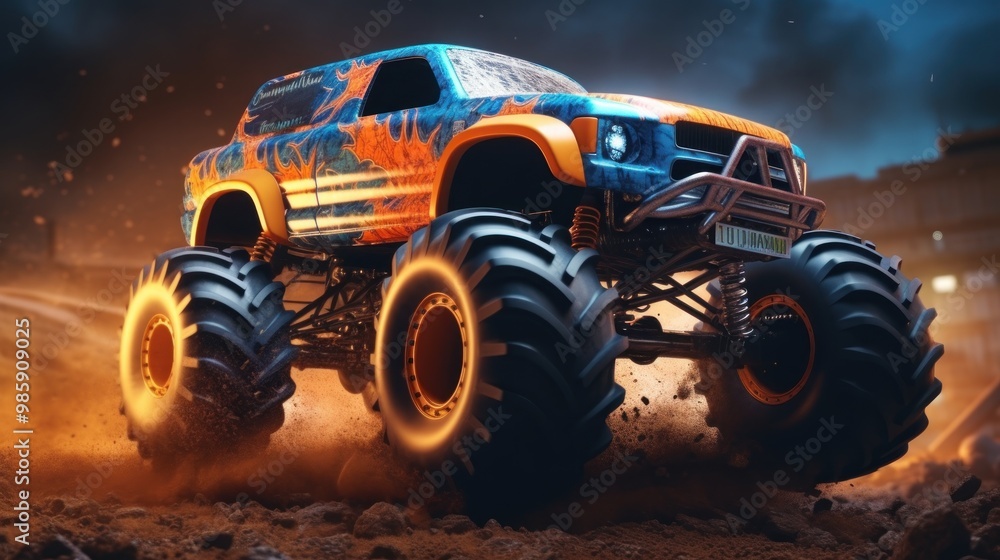 Monster Truck in Action Monster Truck in Action