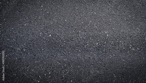 Surface grunge rough of asphalt, Tarmac dark grey grainy road, Texture Background, Top view photo