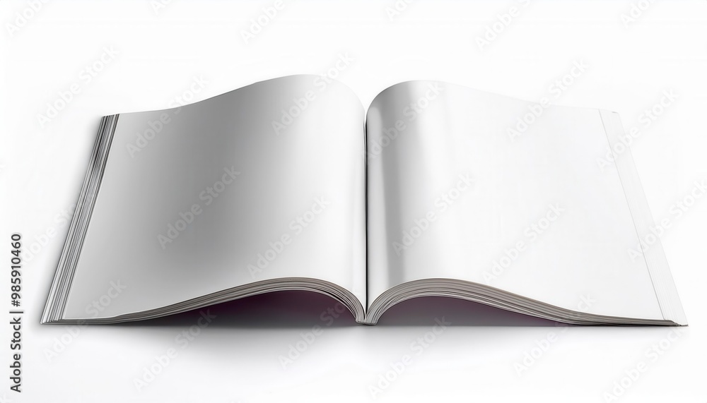 Open book isolated on white. Generative Image Open book isolated on white. Generative Image