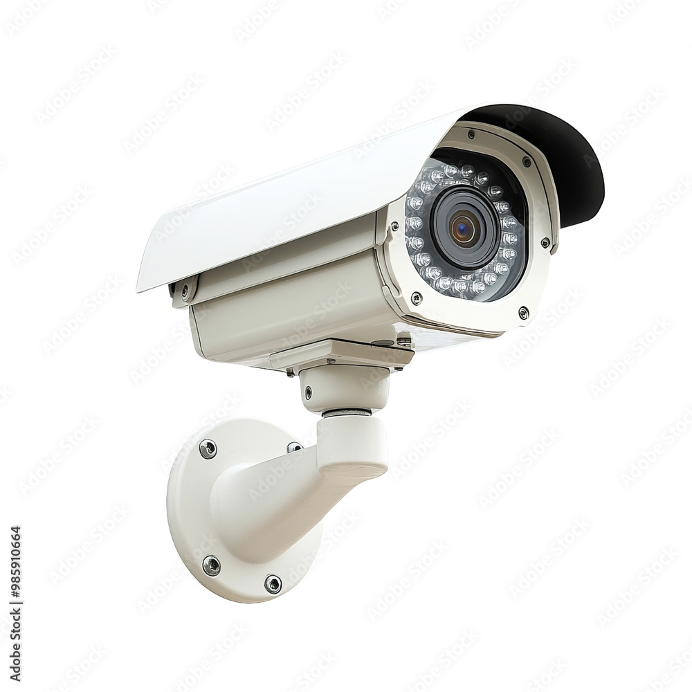 Security camera, white isolate background Security camera, white isolate background