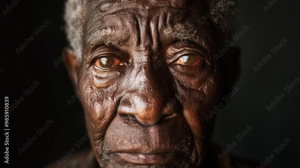 Close-up Portrait of an Elderly Man Close-up Portrait of an Elderly Man
