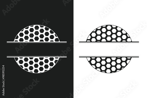 Golf Monogram silhouette, Golf Monogram Vector, Golf  illustration, Sports Monogram Vector, Sports silhouette, silhouette