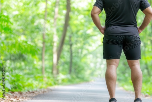 person running in the park