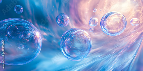 Wallpaper Mural Abstract floating orbs moving through a translucent space.


 Torontodigital.ca