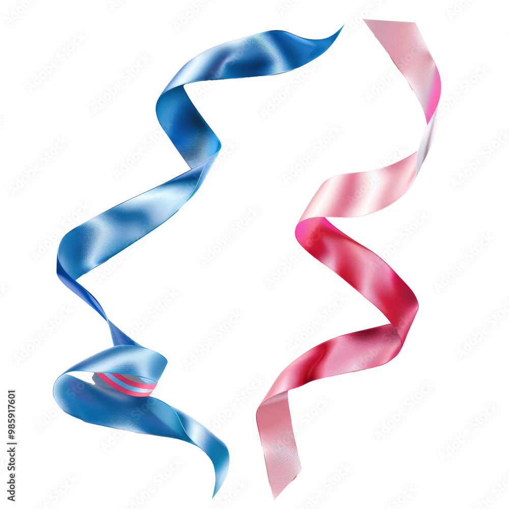 Fluttering ribbon isolated on transparent background. Fluttering ribbon isolated on transparent background.