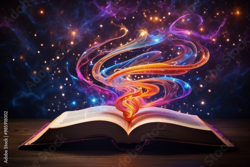 Cosmic Energy Flowing from an Open Book
