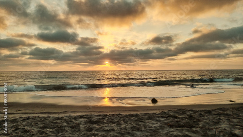 Sundown at the coast