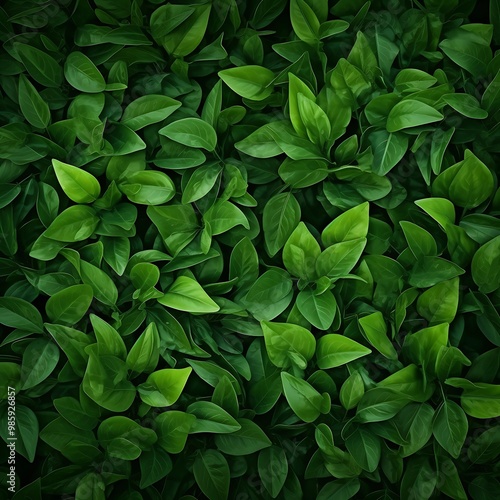 Green leaves texture background.