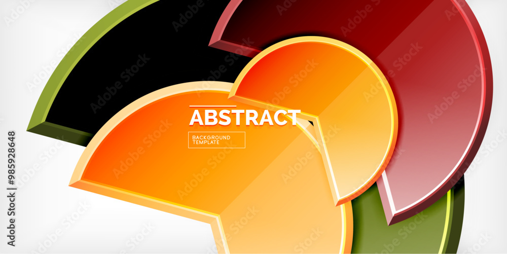 Glass reflective geometric round shapes background. Vector Illustration For Wallpaper, Banner, Background, Card, Book Illustration, landing page Glass reflective geometric round shapes background. Vector Illustration For Wallpaper, Banner, Background, Card, Book Illustration, landing page