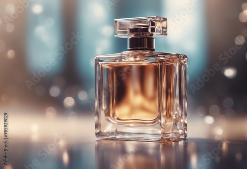 Elegant perfume bottle illustration