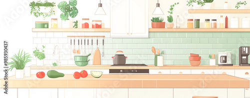 Cozy and Modern Kitchen with Minimalist Design