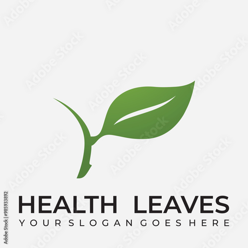 Illustration of a picture of a health leaf. photo