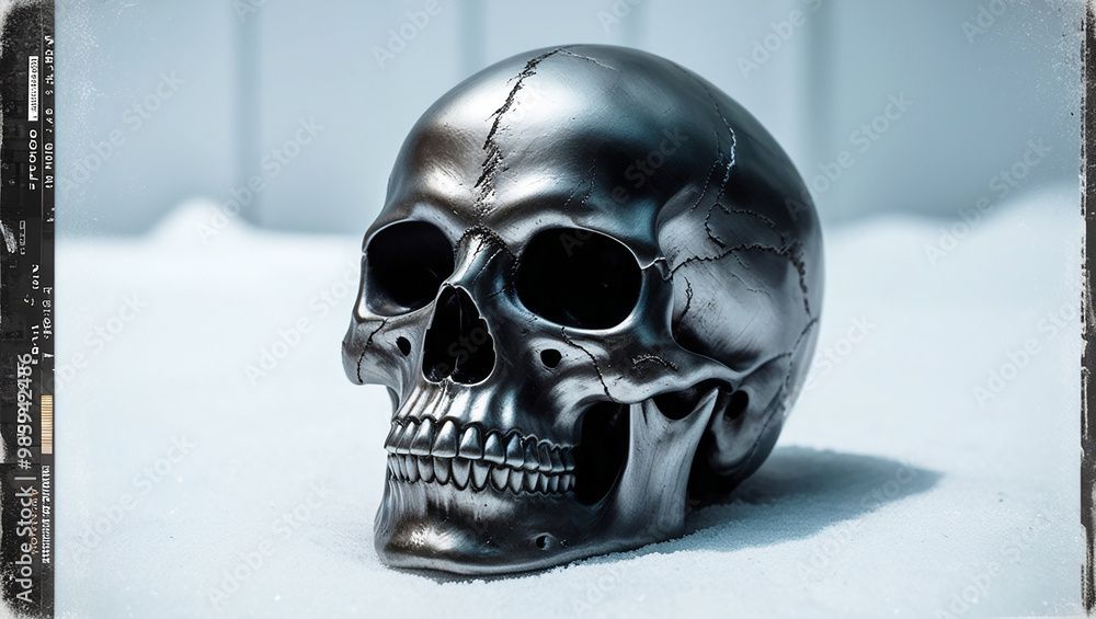 A skull creatively rendered in diverse styles on a clean white backdrop, offering unique variations A skull creatively rendered in diverse styles on a clean white backdrop, offering unique variations