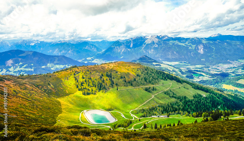 Canvas Print Landscape at the Wiedersberger Horn in the Alpbachtal