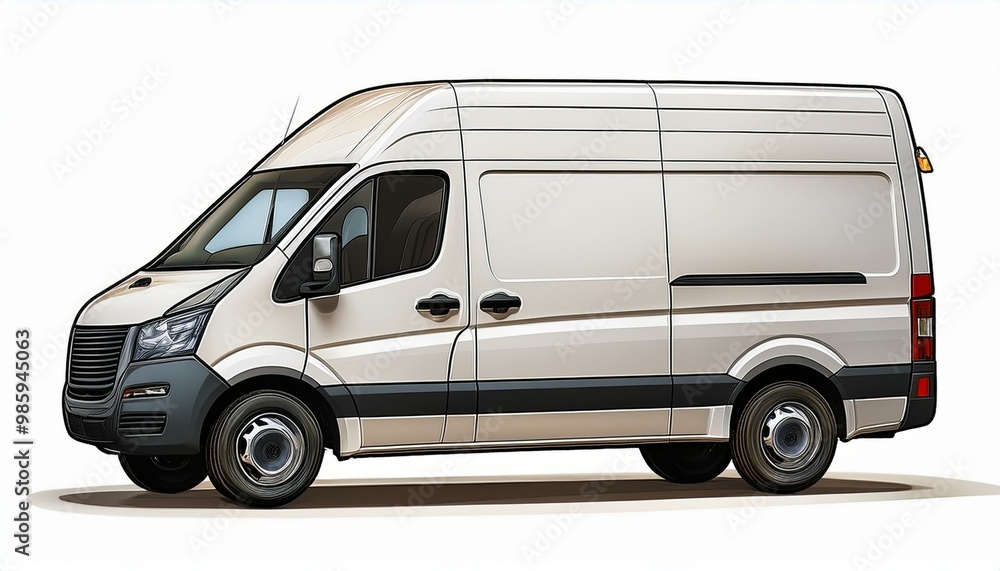 mock-up white delivery van, cargo van delivery truck vehicle template mockup isolated on white background, vintage, png mock-up white delivery van, cargo van delivery truck vehicle template mockup isolated on white background, vintage, png