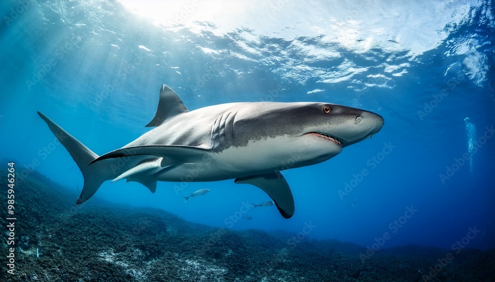 바닷속 헤엄치는 상어, 생성형AI