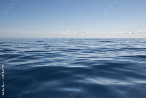 Calm Ocean Water Under a Clear Sky