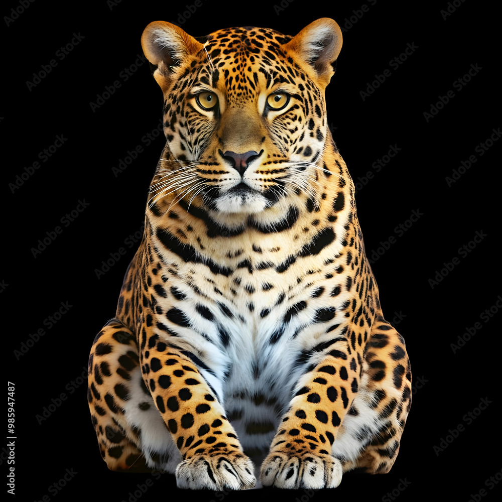 big cat in white background big cat in white background