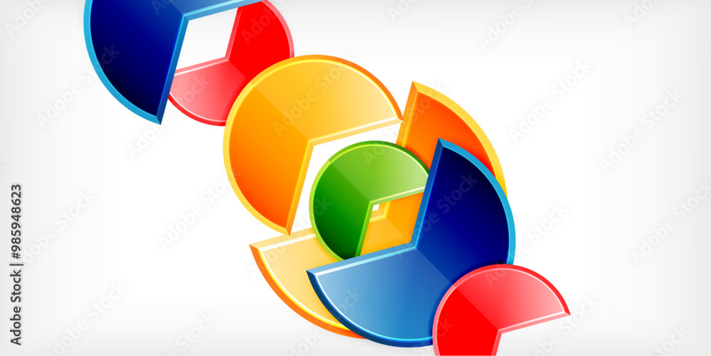 Trendy round shapes with triangular angle design element. Vector Illustration For Wallpaper, Banner, Background, Card, Book Illustration, landing page Trendy round shapes with triangular angle design element. Vector Illustration For Wallpaper, Banner, Background, Card, Book Illustration, landing page
