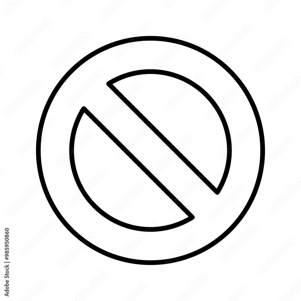 banned line icon