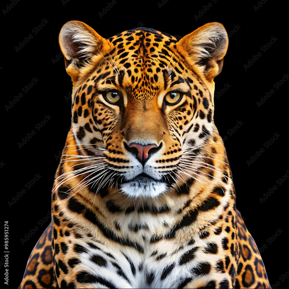 Fototapeta premium big cat in white background