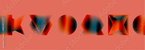 Fluid color geometric shapes abstract background. Vector Illustration For Wallpaper, Banner, Background, Card, Book Illustration, landing page
