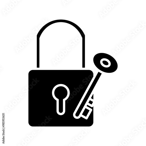 lock glyph icon