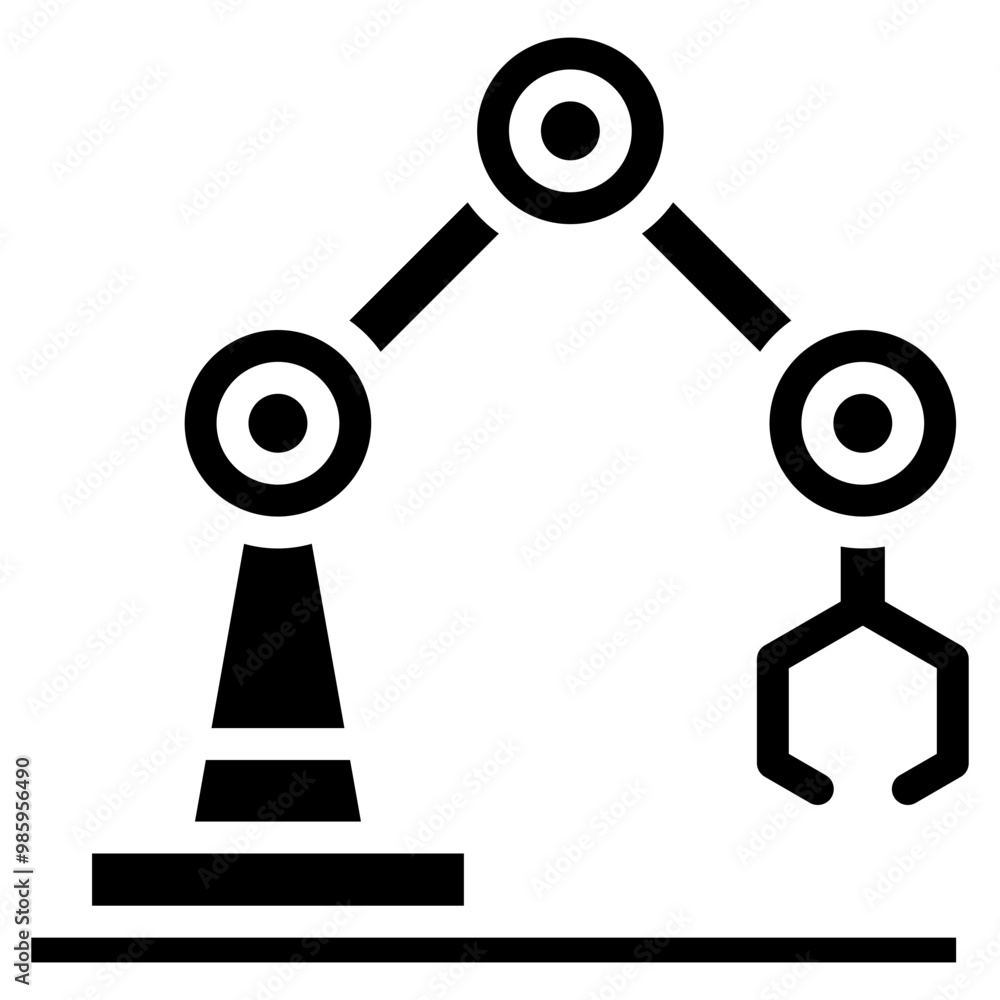 Industrial robot icon Industrial robot icon