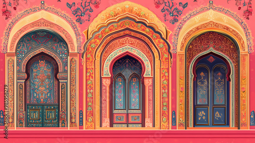 window in the mosque