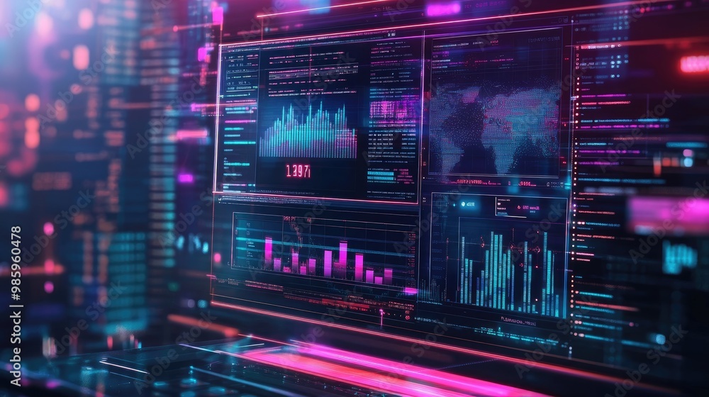 a computer and dashboard for data business analysis and Data Management System, Customers database, gather information to report, Data science technology and digital marketing icons a computer and dashboard for data business analysis and Data Management System, Customers database, gather information to report, Data science technology and digital marketing icons