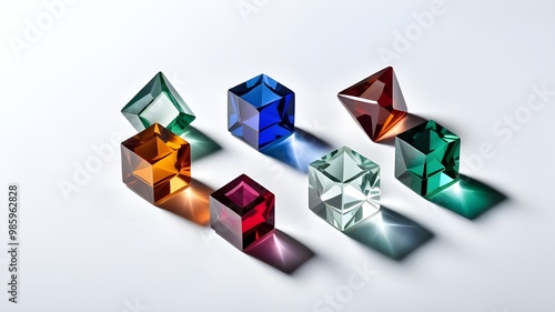 square gem set