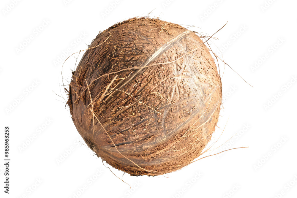 A natural coconut husk reveals its unique texture and fibers, perfect for crafting, gardening projects, or eco-friendly home decoration options. A natural coconut husk reveals its unique texture and fibers, perfect for crafting, gardening projects, or eco-friendly home decoration options.