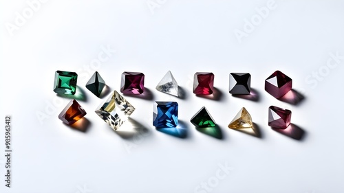 square gem set