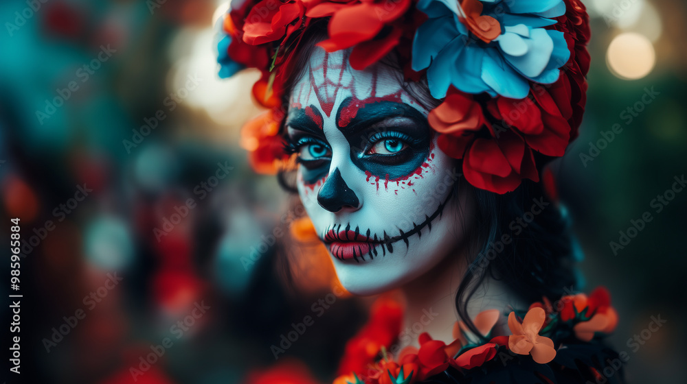 Day of the Dead,portrait of a girl Day of the Dead,portrait of a girl