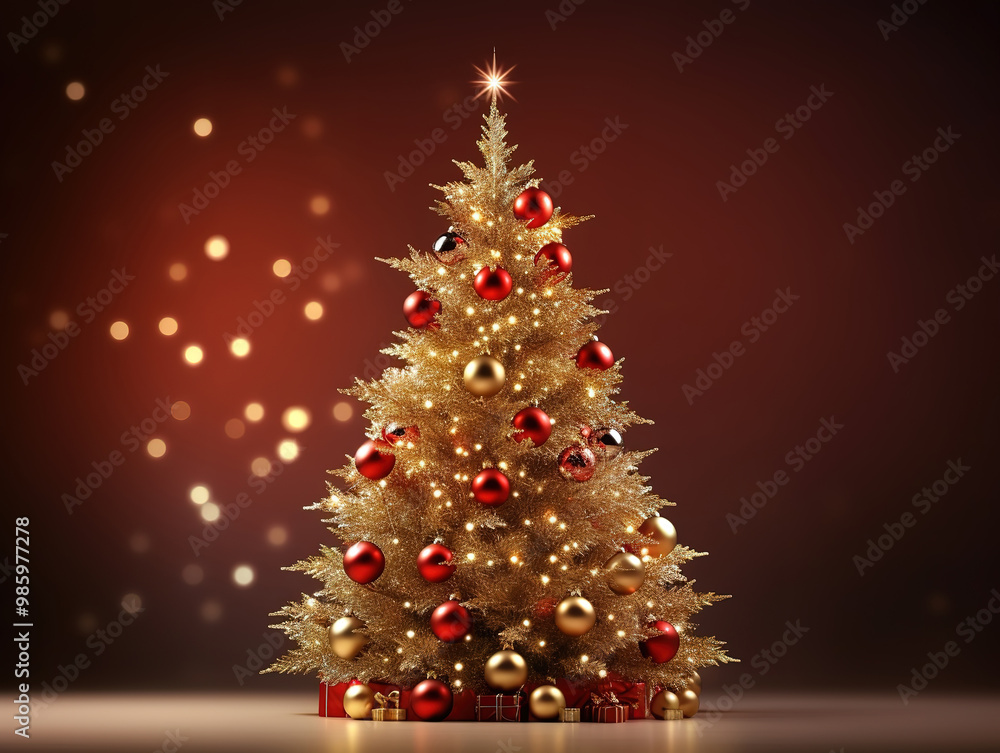 Extraordinary Christmas background with bright tree design Extraordinary Christmas background with bright tree design